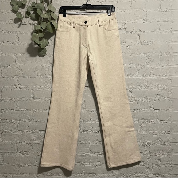 Urban Outfitters Pants - Cream Canvas Straight Leg Pants